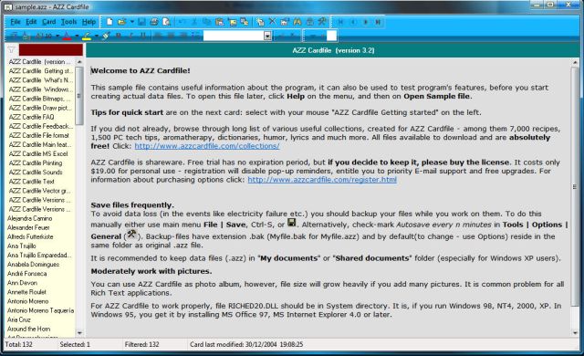 azz sample file
